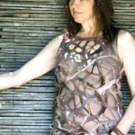 natural fibre felted dress